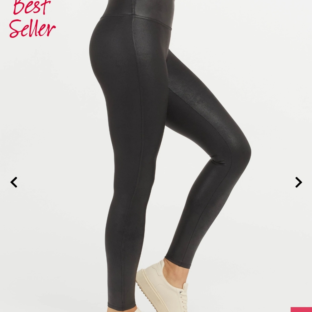 Spanx Faux leather leggings S NWT - Picture 2 of 3